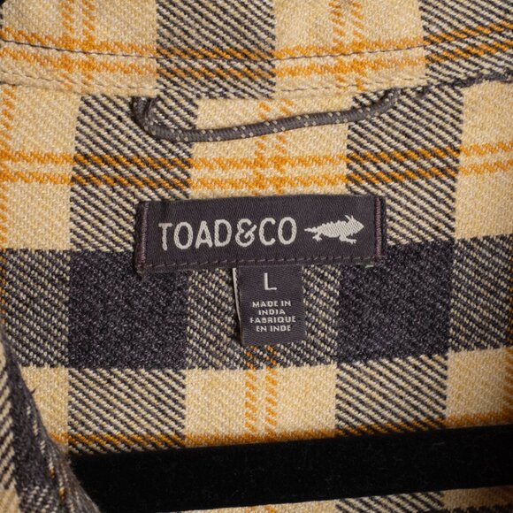 Toad&Co Bodie 1/4 Zip Long Sleeve Plaid Dress Size L - Picture 5 of 10